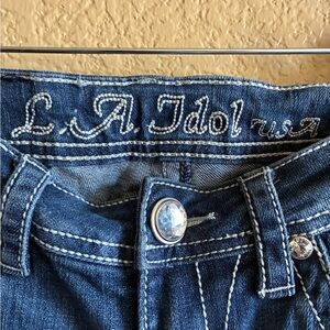 L.A. idol Women's Classic Blue Denim Jeans